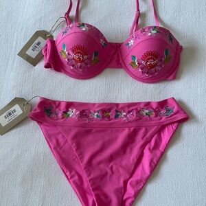 Beach Riot Pink Floral Bikini